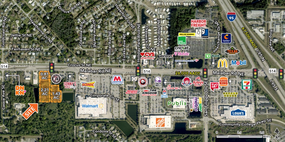 110 Valor SE dr, Palm Bay, FL à vendre - Aérien – Image 2 sur 3