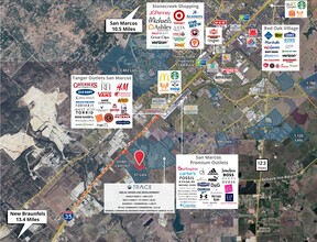 5225 N Interstate 35, San Marcos, TX - VUE AÉRIENNE  vue de carte