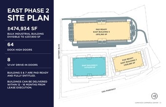 Comstock Commerce Center, Sparks, NV à louer Plan de site– Image 2 sur 6