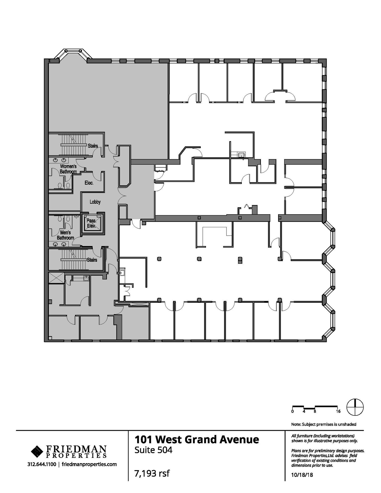 101 W Grand Ave, Chicago, IL à louer Plan d’étage– Image 1 sur 4