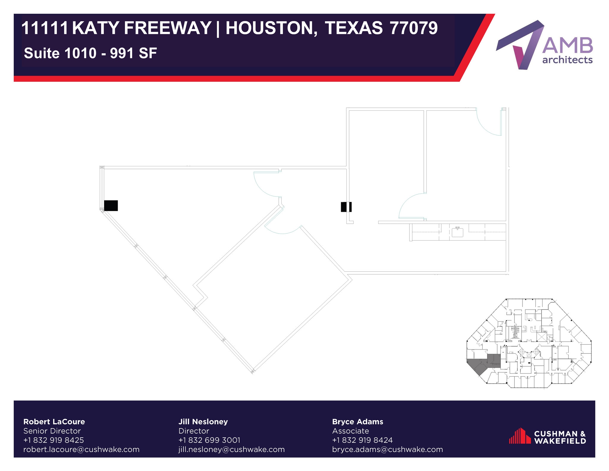 11111 Katy Fwy, Houston, TX à louer Plan d’étage– Image 1 sur 1