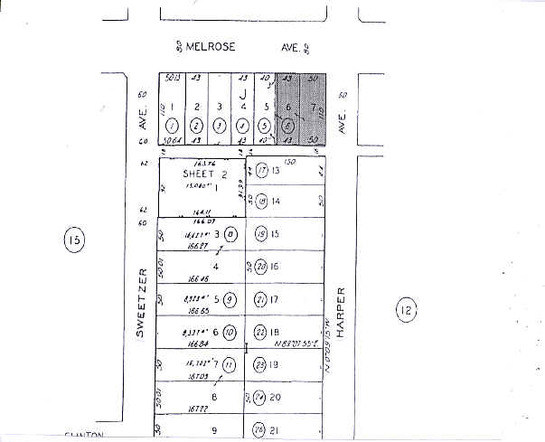 661 N Harper Ave, Los Angeles, CA à louer Plan cadastral– Image 1 sur 2