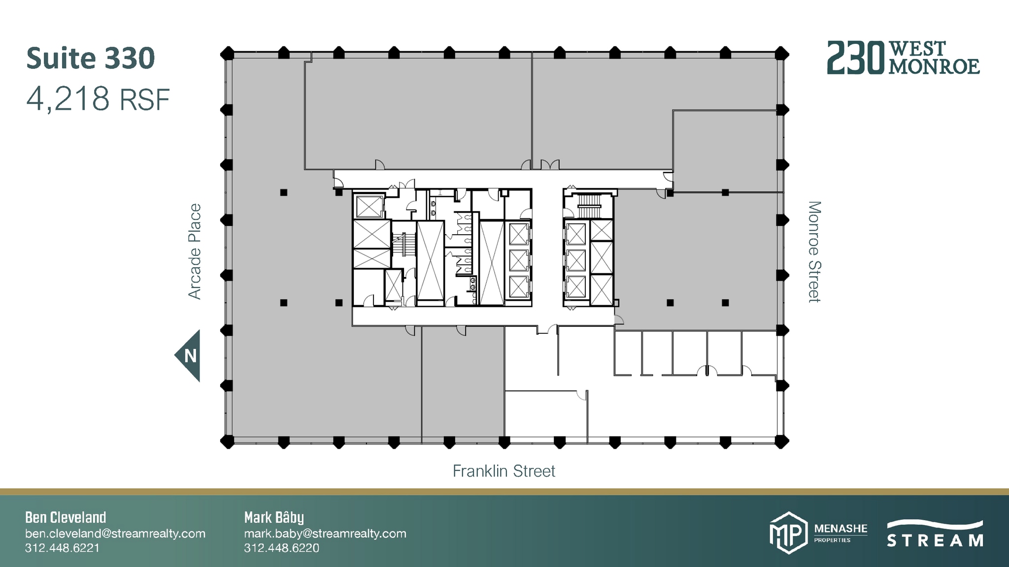 230 W Monroe St, Chicago, IL à louer Plan d’étage– Image 1 sur 1