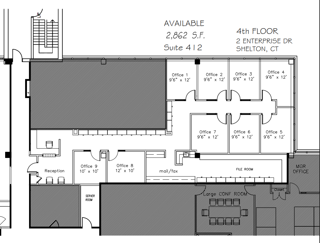 2 Enterprise Dr, Shelton, CT à louer Plan d’étage– Image 1 sur 2