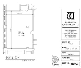 306 S Washington Ave, Royal Oak, MI à louer Plan d’étage– Image 2 sur 2