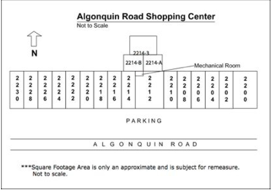 2202-2230 W Algonquin Rd, Rolling Meadows, IL à louer Plan de site– Image 1 sur 1