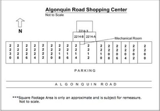 2202-2230 W Algonquin Rd, Rolling Meadows, IL à louer Plan de site– Image 1 sur 1