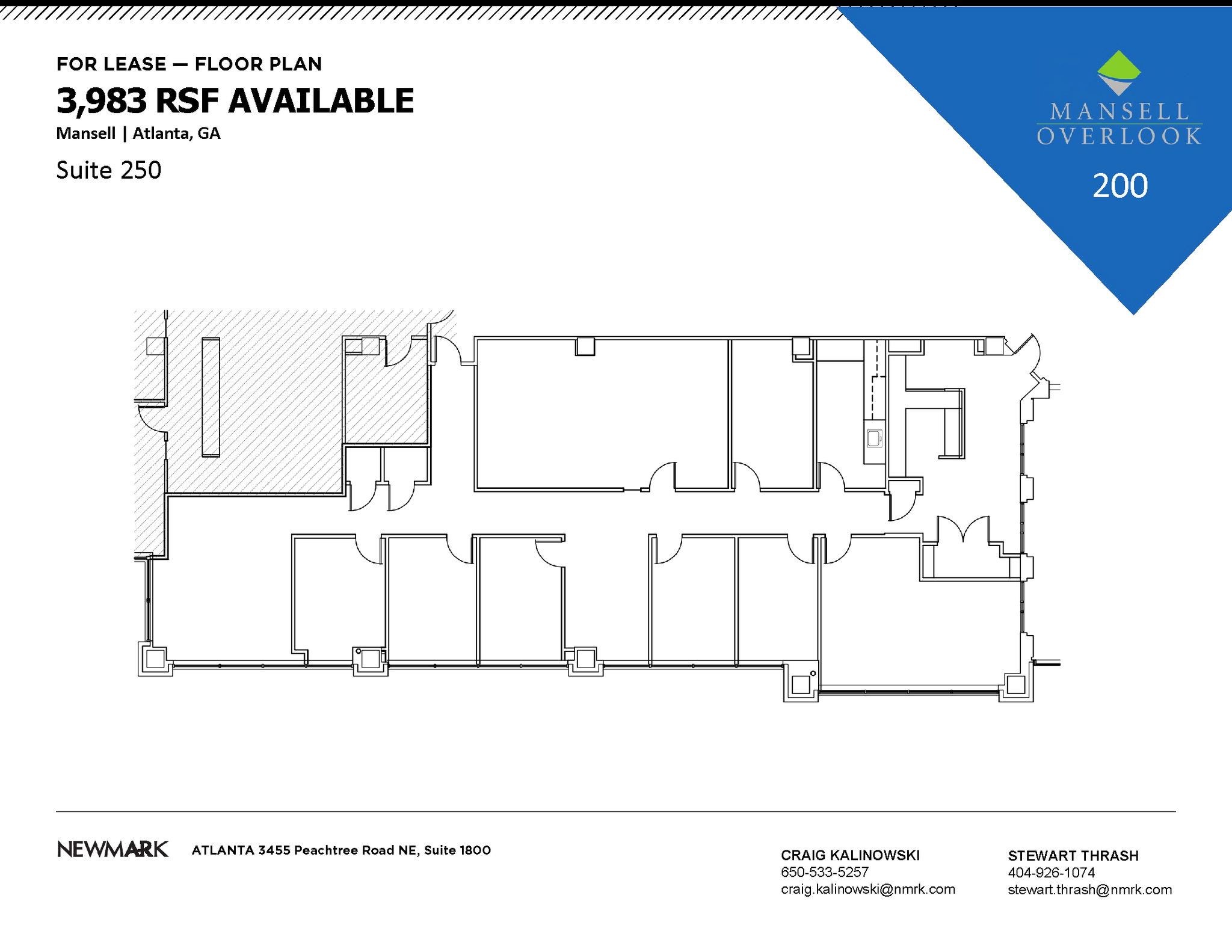 200 Mansell Ct E, Roswell, GA à louer Plan d’étage– Image 1 sur 1