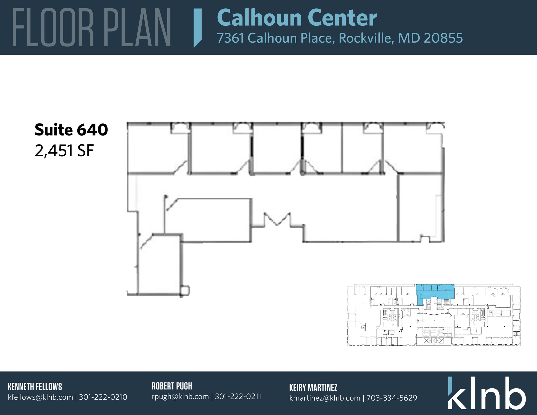 7361 Calhoun Pl, Rockville, MD à louer Plan d’étage– Image 1 sur 7