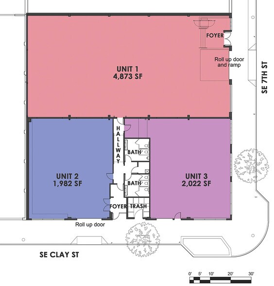 633 SE Clay St, Portland, OR à louer - Plan d’étage – Image 3 sur 5