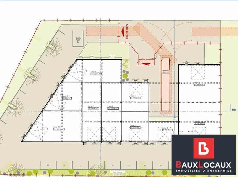 Local commercial dans Sorgues à louer - Plan de site – Image 3 sur 3