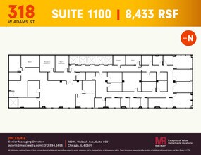 318 W Adams St, Chicago, IL à louer Plan d’étage– Image 1 sur 12