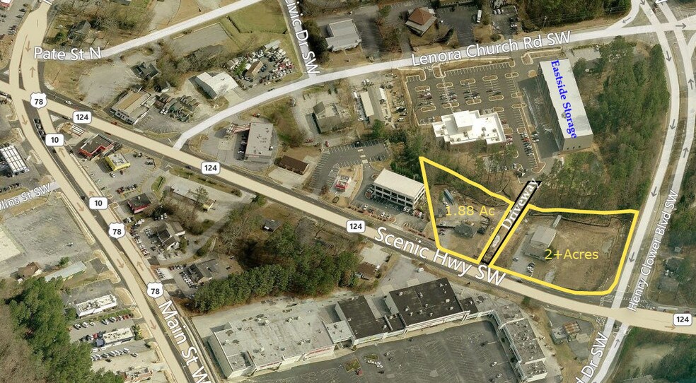 2340 Scenic Hwy 124, Snellville, GA à vendre - Aérien – Image 3 sur 6