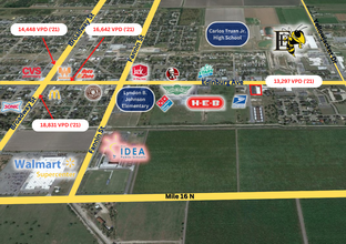 720 E Edinburg Ave, Edcouch, TX - VUE AÉRIENNE  vue de carte