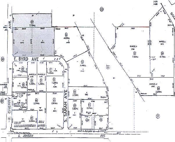 2651 E Byrd Ave, Fresno, CA à vendre - Plan cadastral – Image 2 sur 2