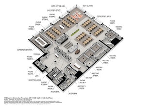 500 Pine St, San Francisco, CA à louer Plan d’étage– Image 1 sur 8