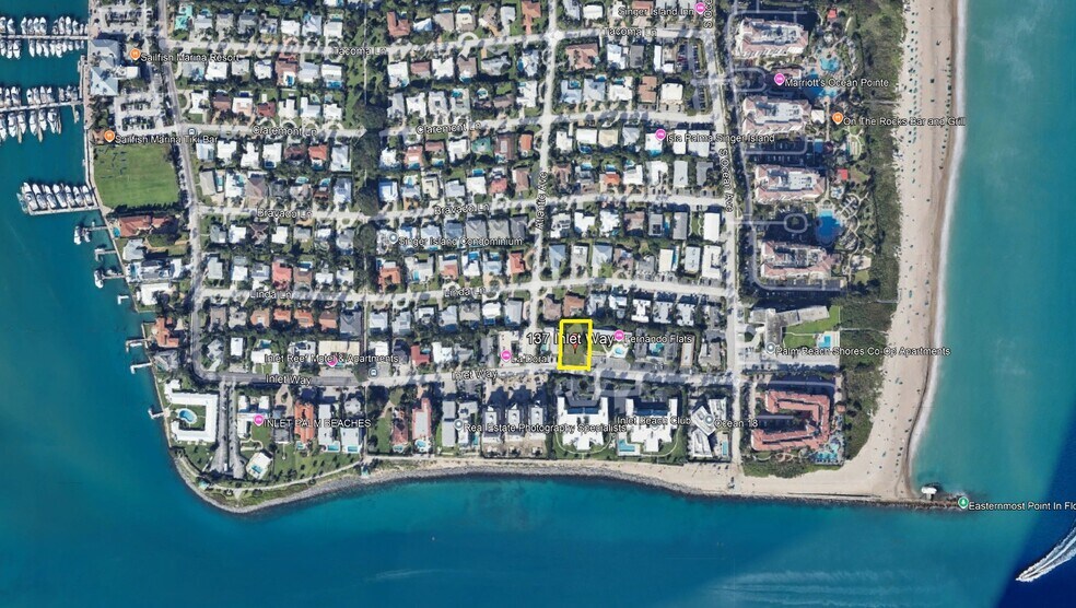 137 Inlet Way, Palm Beach Shores, FL à vendre - Aérien – Image 1 sur 4