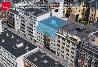 Le Havre - Vue aérienne vue de carte