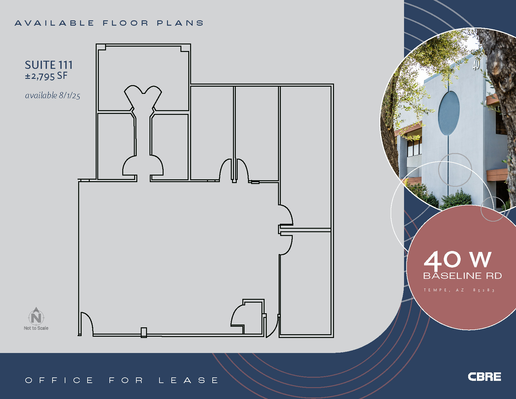 40 W Baseline Rd, Tempe, AZ à louer Plan d’étage– Image 1 sur 1