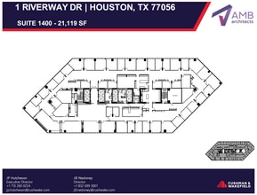 1 Riverway, Houston, TX à louer Plan d’étage– Image 1 sur 1