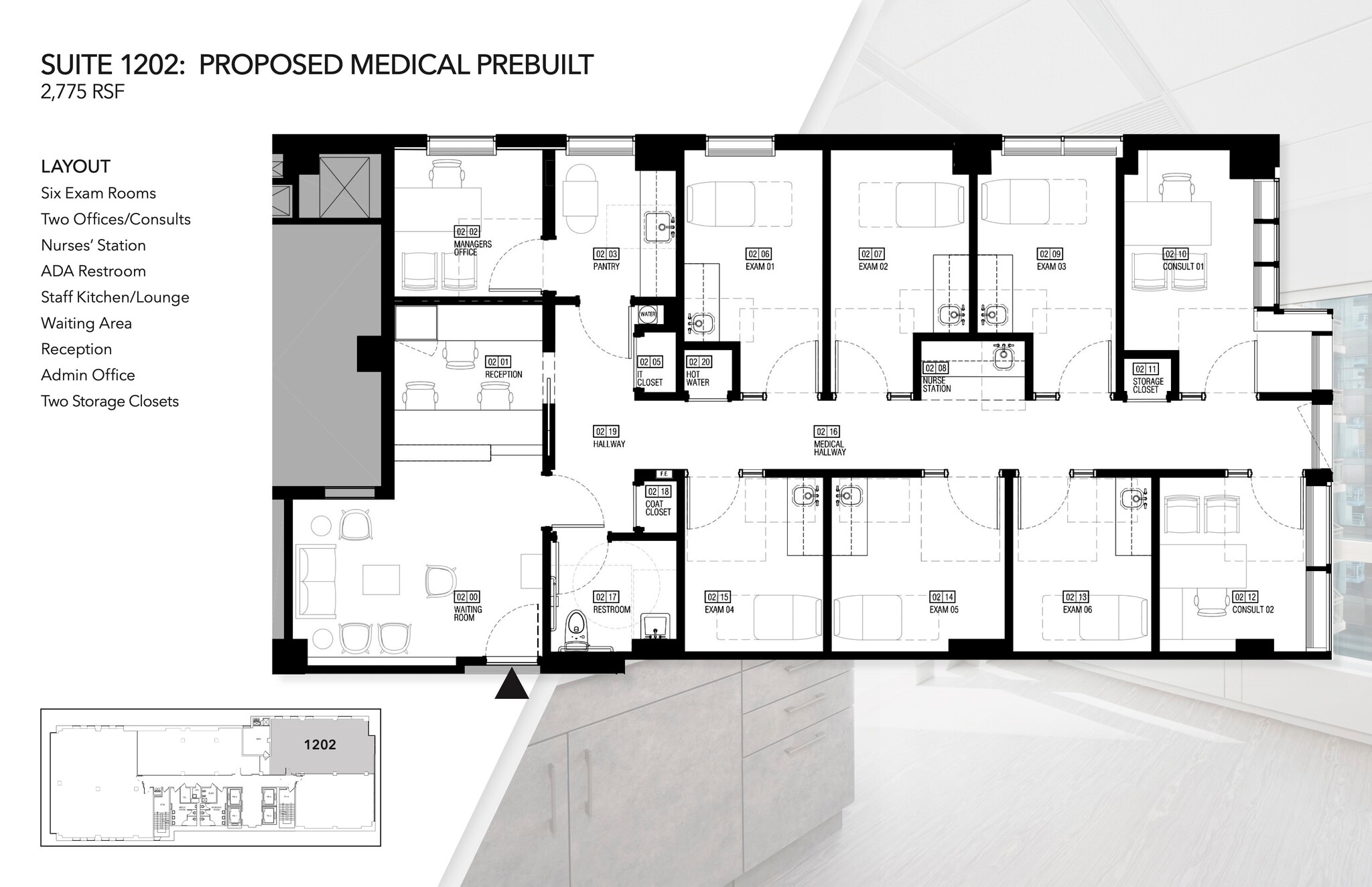 110 E 60th St, New York, NY à louer Plan d’étage– Image 1 sur 1