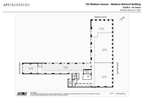 183 Madison Ave, New York, NY à louer Plan de site– Image 1 sur 2
