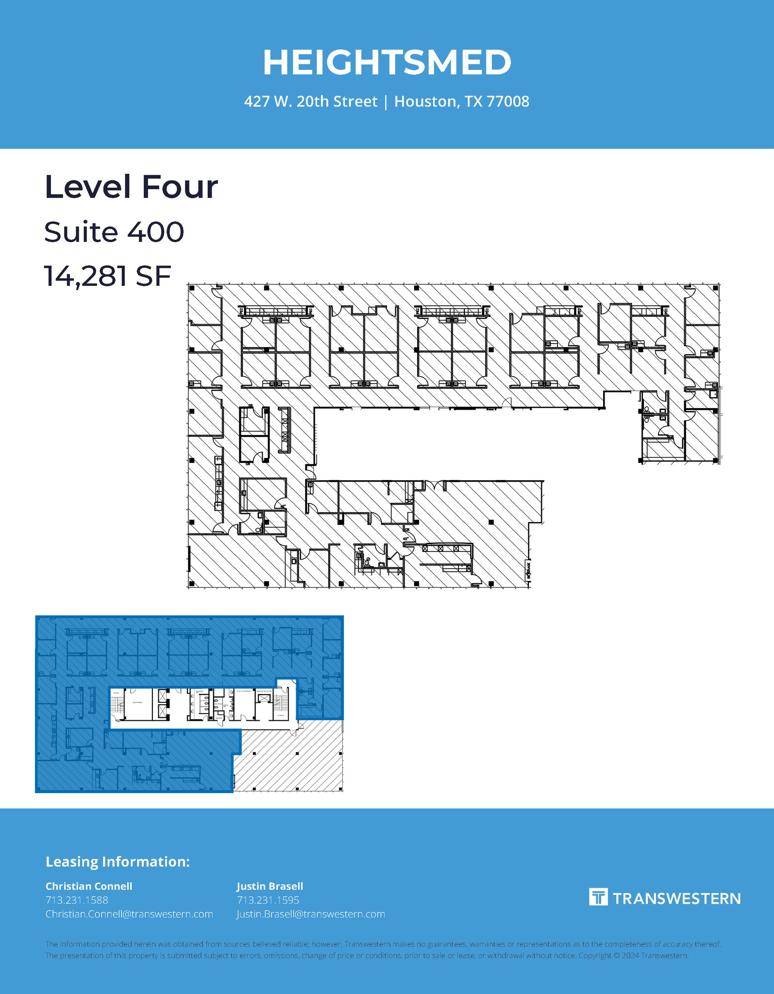427 W 20th St, Houston, TX à louer Plan d’étage– Image 1 sur 1