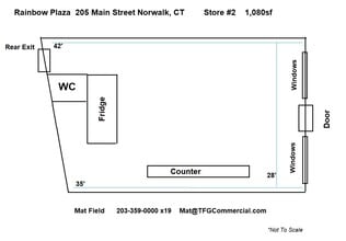 205 Main St, Norwalk, CT à louer Plan d’étage– Image 2 sur 2