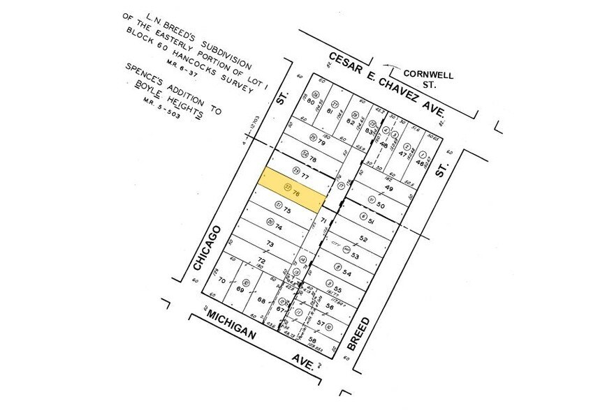 234 N Chicago St, Los Angeles, CA à vendre - Plan cadastral – Image 2 sur 4