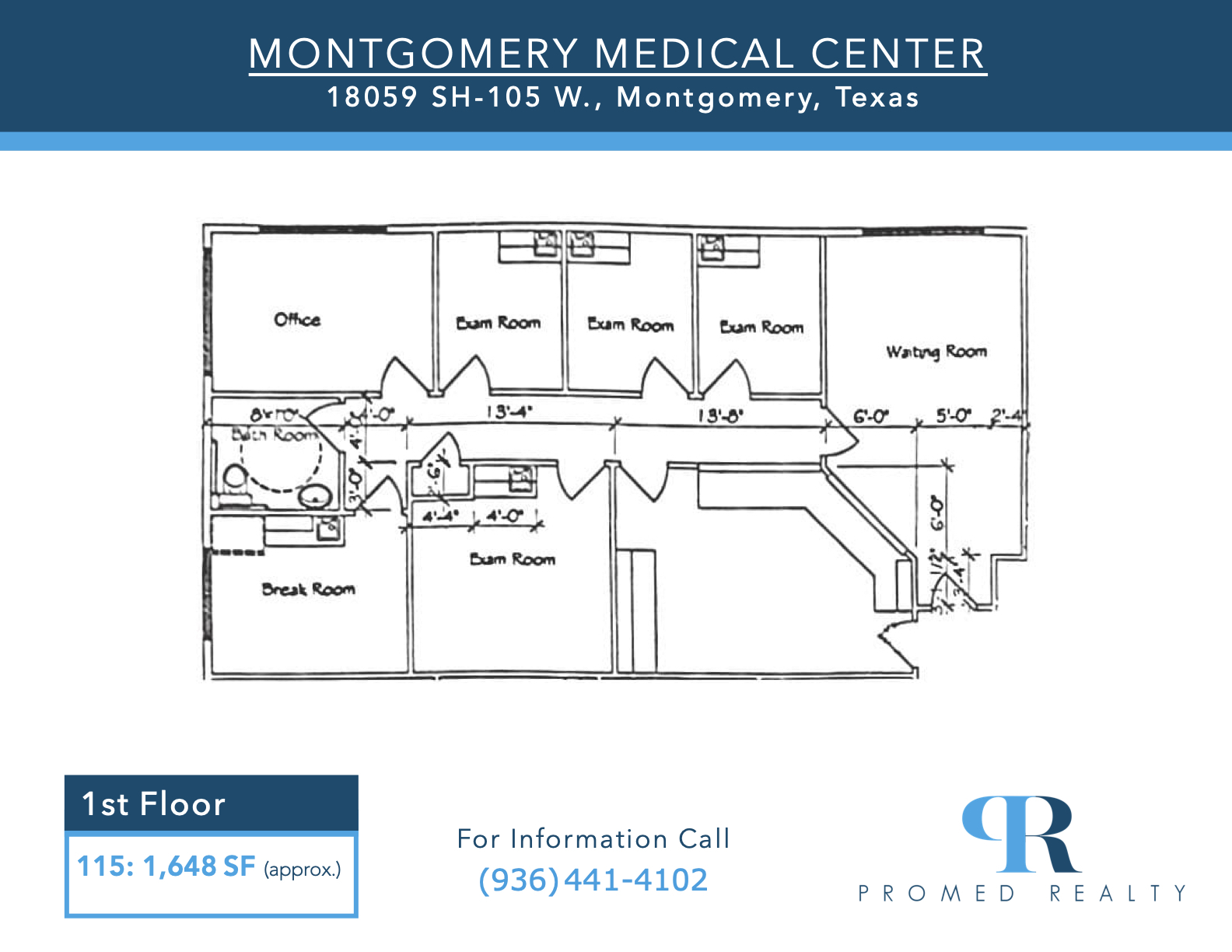 18059 Highway 105 W, Montgomery, TX à louer Plan d’étage– Image 1 sur 1