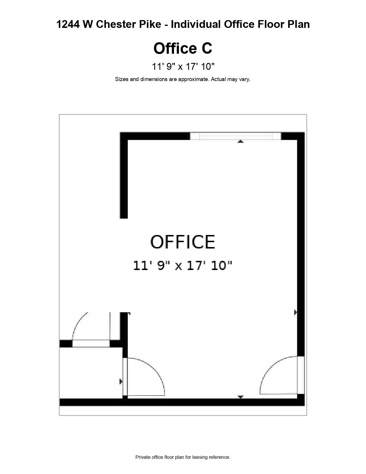 1244 West Chester Pike, West Chester, PA à louer Plan d’étage– Image 1 sur 7