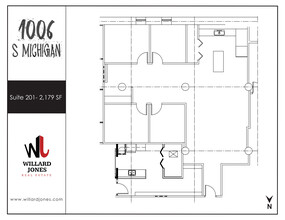 1006 S Michigan Ave, Chicago, IL à louer Plan d’étage– Image 1 sur 1