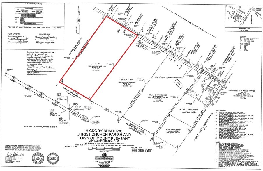 Chuck Dawley Blvd, Mount Pleasant, SC à vendre - Plan cadastral – Image 2 sur 2