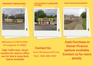 Plus de détails pour 1734 S High St, Longview, TX - Local commercial à vendre