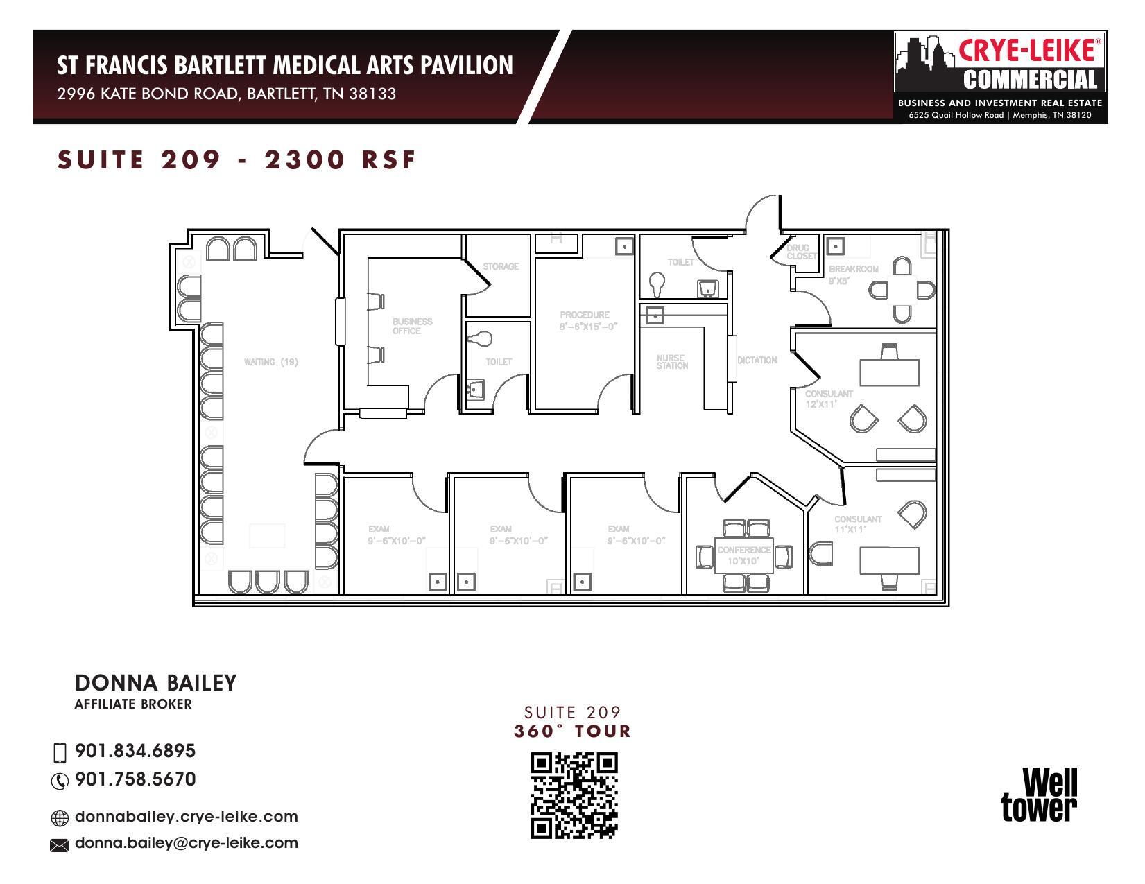 2996 Kate Bond Rd, Bartlett, TN à louer Plan d’étage– Image 1 sur 1