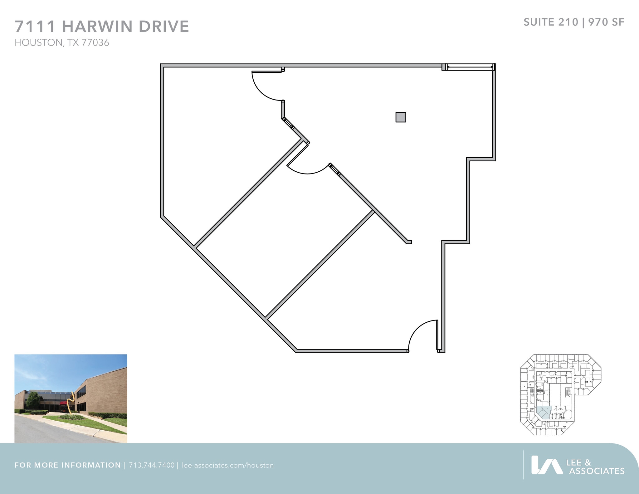 7111 Harwin Dr, Houston, TX à louer Plan d’étage– Image 1 sur 1