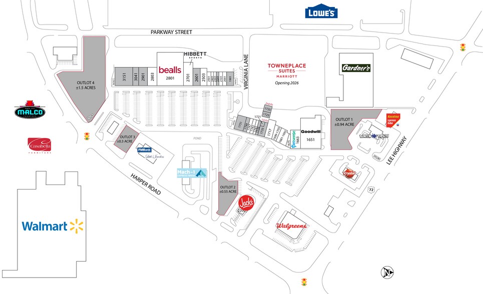 2801 Virginia Ln, Corinth, MS à louer - Plan de site – Image 2 sur 6