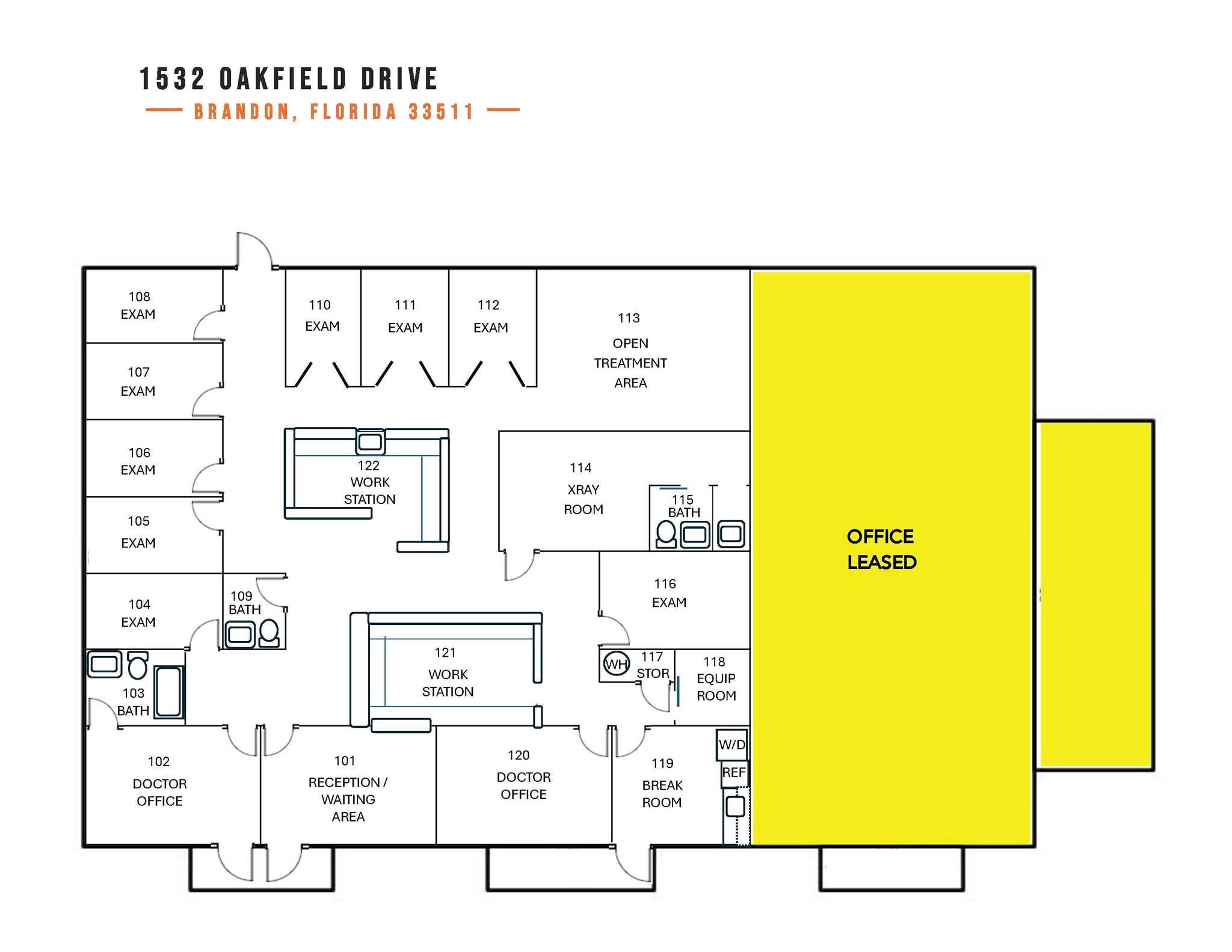 1532 Oakfield Dr, Brandon, FL à louer Plan d’étage– Image 1 sur 27