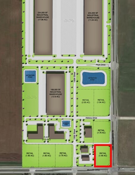 12805 Meredith Drive, Urbandale, IA à vendre - Plan de site – Image 2 sur 2