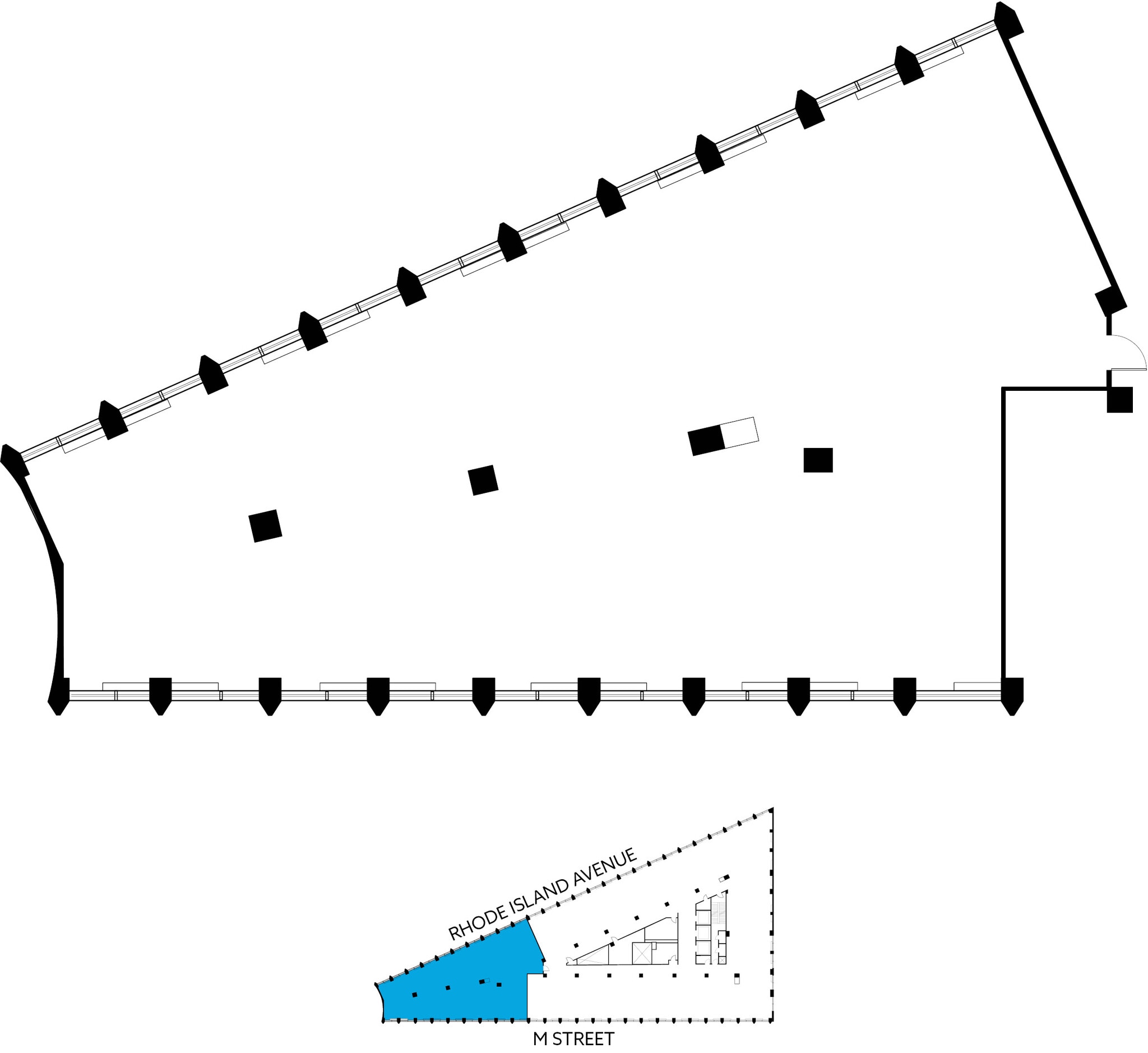1730 Rhode Island Ave NW, Washington, DC à louer Plan d’étage– Image 1 sur 1