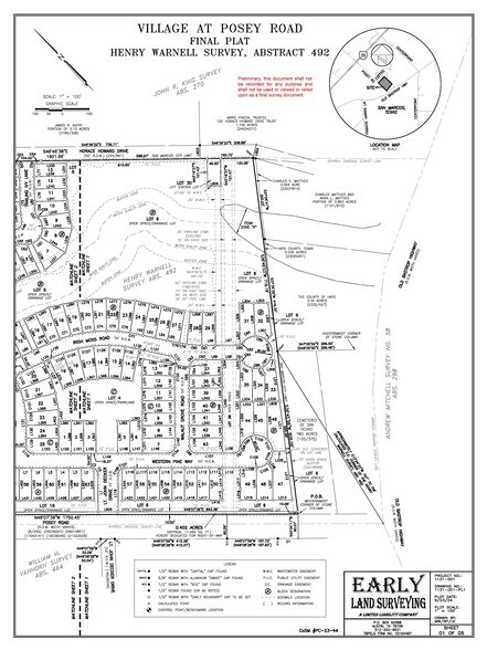 Posey Rd, San Marcos, TX à vendre - Plan cadastral – Image 3 sur 9