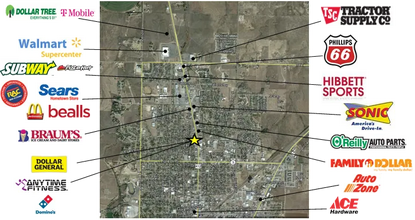 1402 N Main St, Guymon, OK - Vue aérienne vue de carte