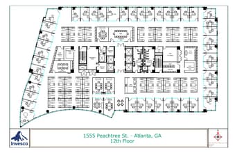 1555 Peachtree St, Atlanta, GA à louer Plan d’étage– Image 1 sur 1