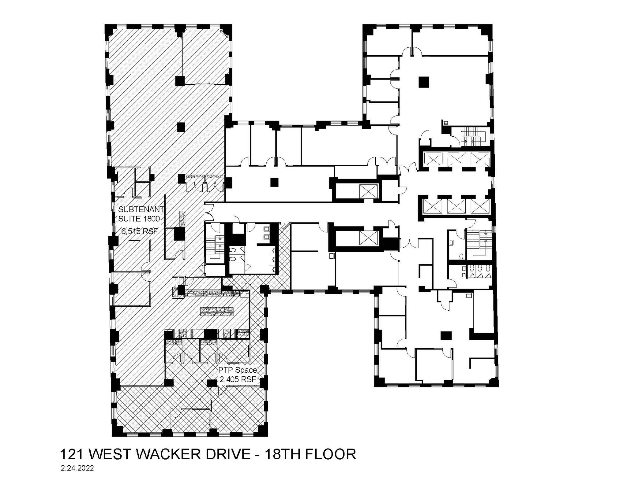 121 W Wacker Dr, Chicago, IL à louer Plan d’étage– Image 1 sur 7