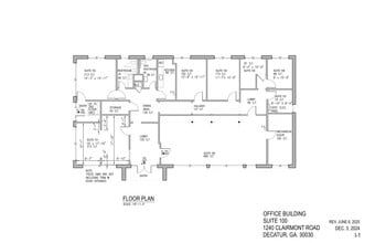 1244 Clairmont Rd, Decatur, GA à louer Plan de site– Image 2 sur 2