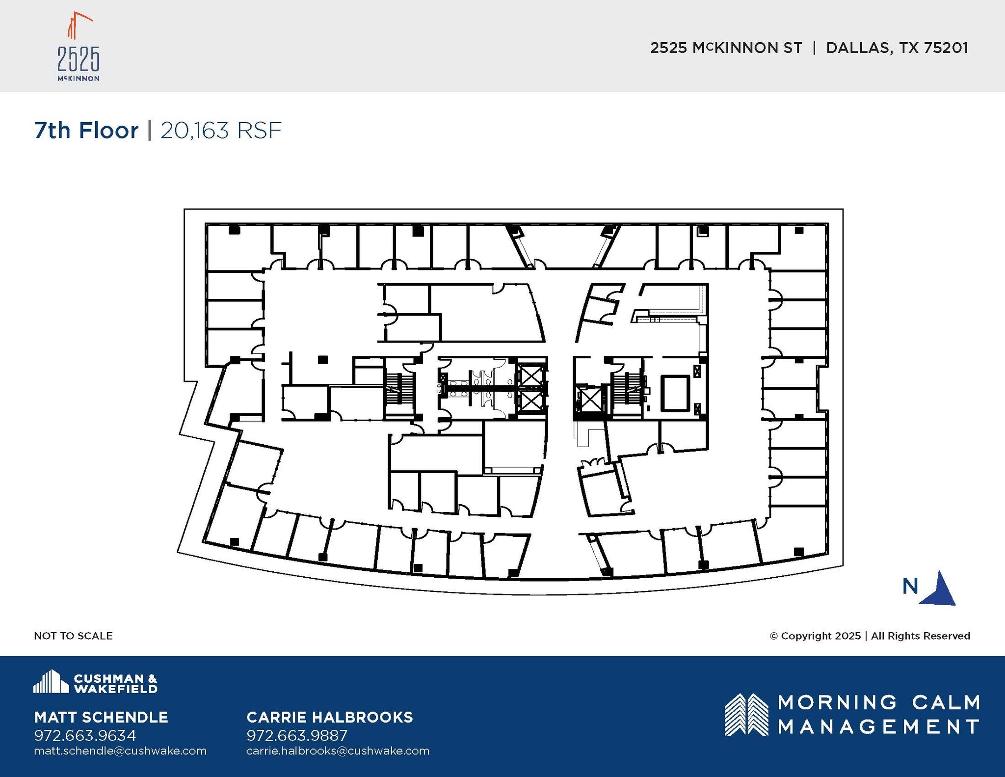 2525 McKinnon St, Dallas, TX à louer Plan d’étage– Image 1 sur 1