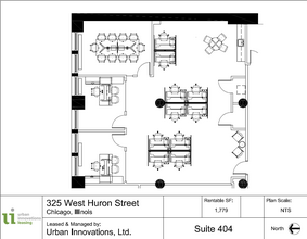 325 W Huron St, Chicago, IL à louer Plan d’étage– Image 1 sur 9