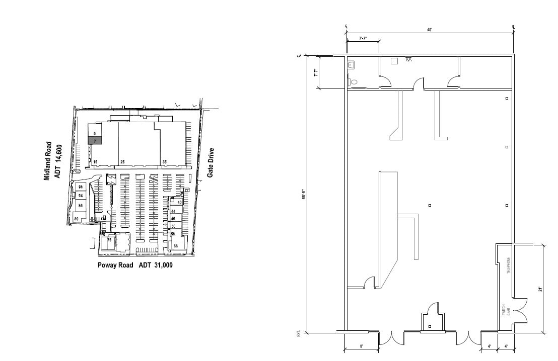 13616-13654 Poway Rd, Poway, CA à louer Plan d’étage– Image 1 sur 1