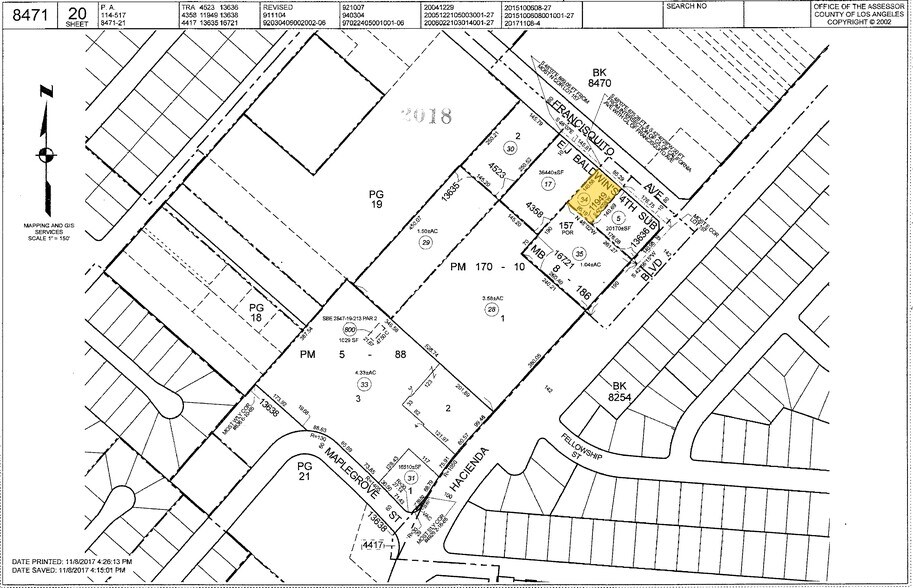 15430 Francisquito Ave, La Puente, CA à louer - Plan cadastral – Image 3 sur 5