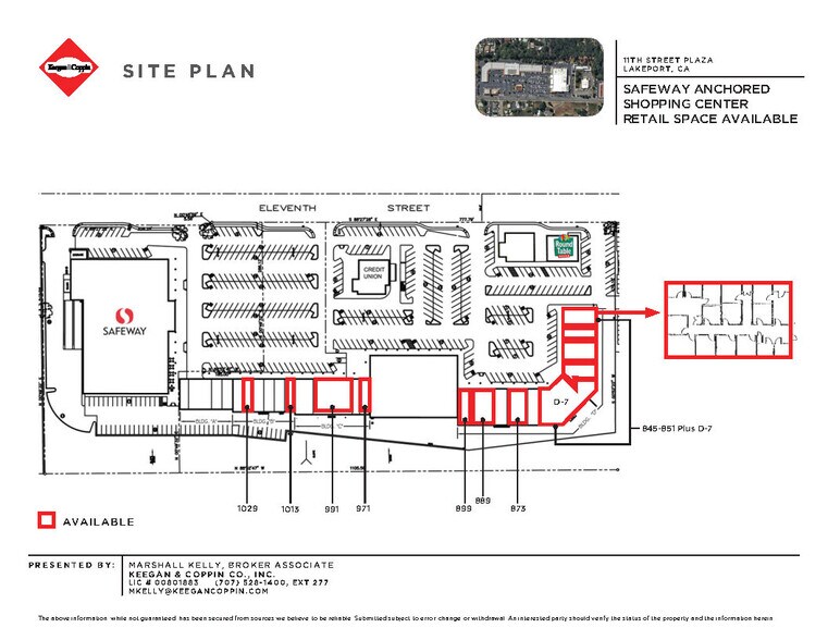 845-1071 11th St, Lakeport, CA à louer - Plan de site – Image 2 sur 2